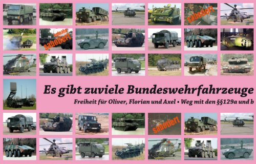 Es gibt zuviele Bundeswehrfahrzeuge